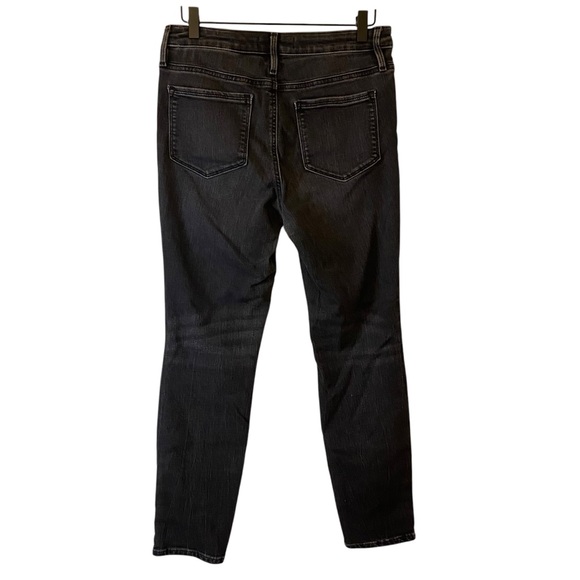 Athleta Sculptek Dark Gray Skinny Ankle Denim Jeans Size 6 Shapewear Midrise - Picture 4 of 10